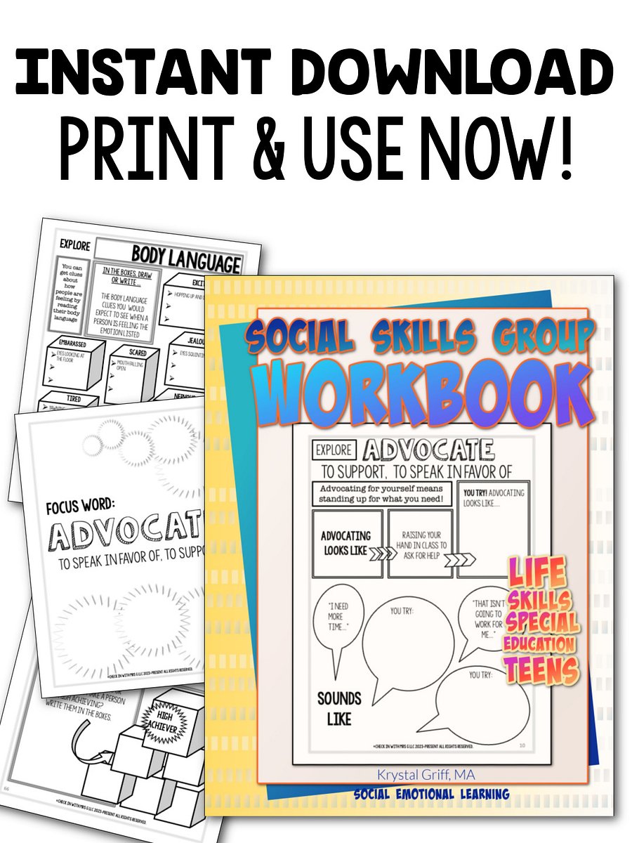 Social Skills Group Workbook- Instant Download product image (3)