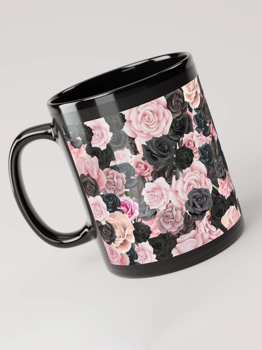 black and pink rose mug product image (6)