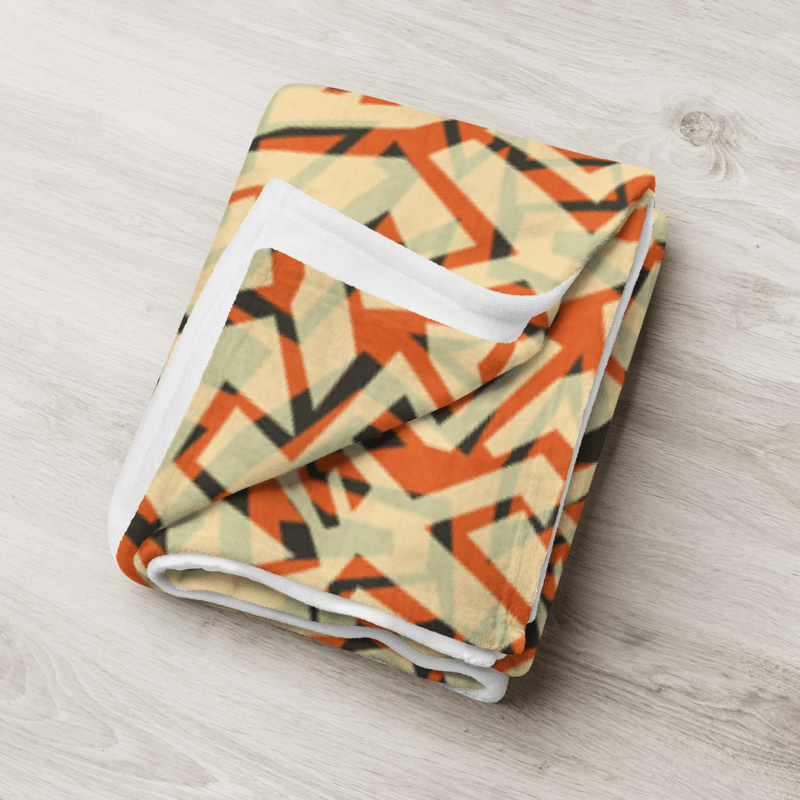 Orange Grunge | Throw Blanket product image (14)