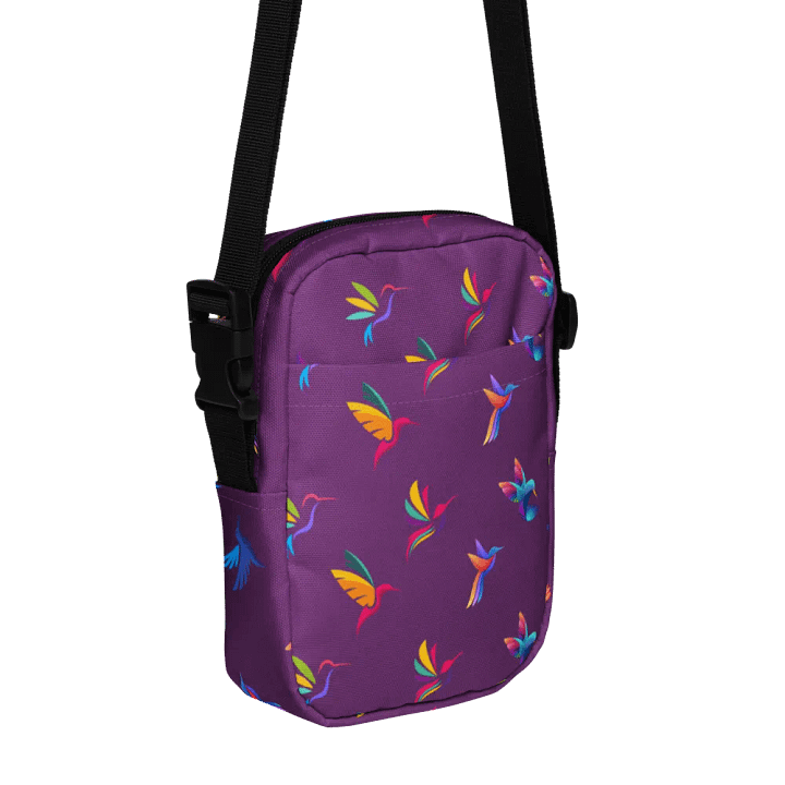 Vibrant Hummingbird Haven Crossbody Bag for stylish travellers product image (1)