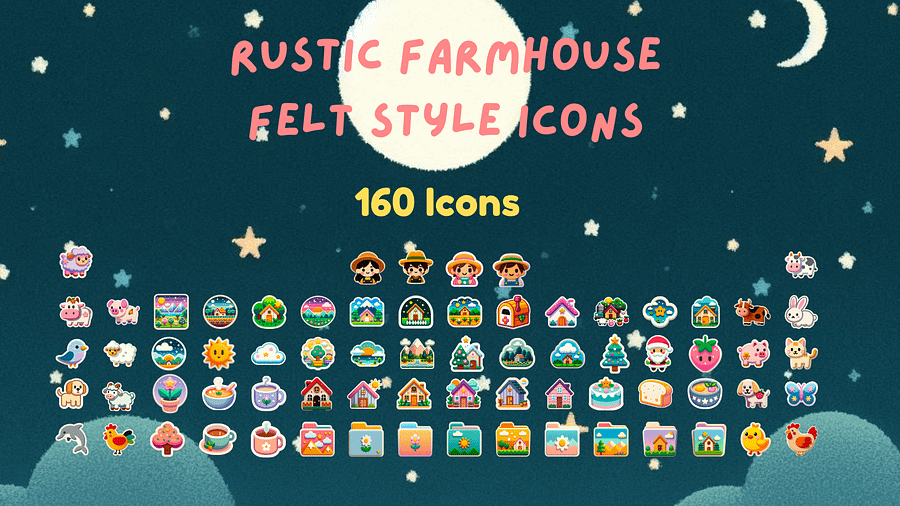 Stardew Valley-ish Inspired Desktop Icons (for Mac, Windows) product image (1)
