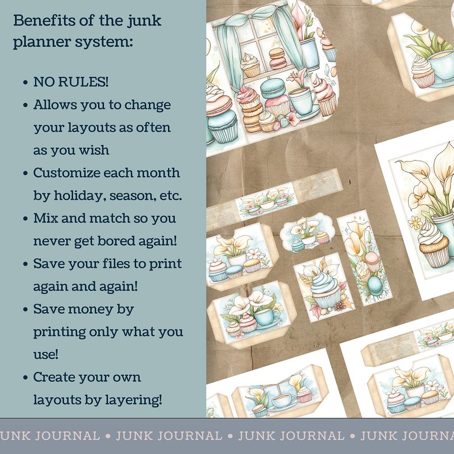 Macaron Lillies - Printable Folio Kit V6 product image (4)