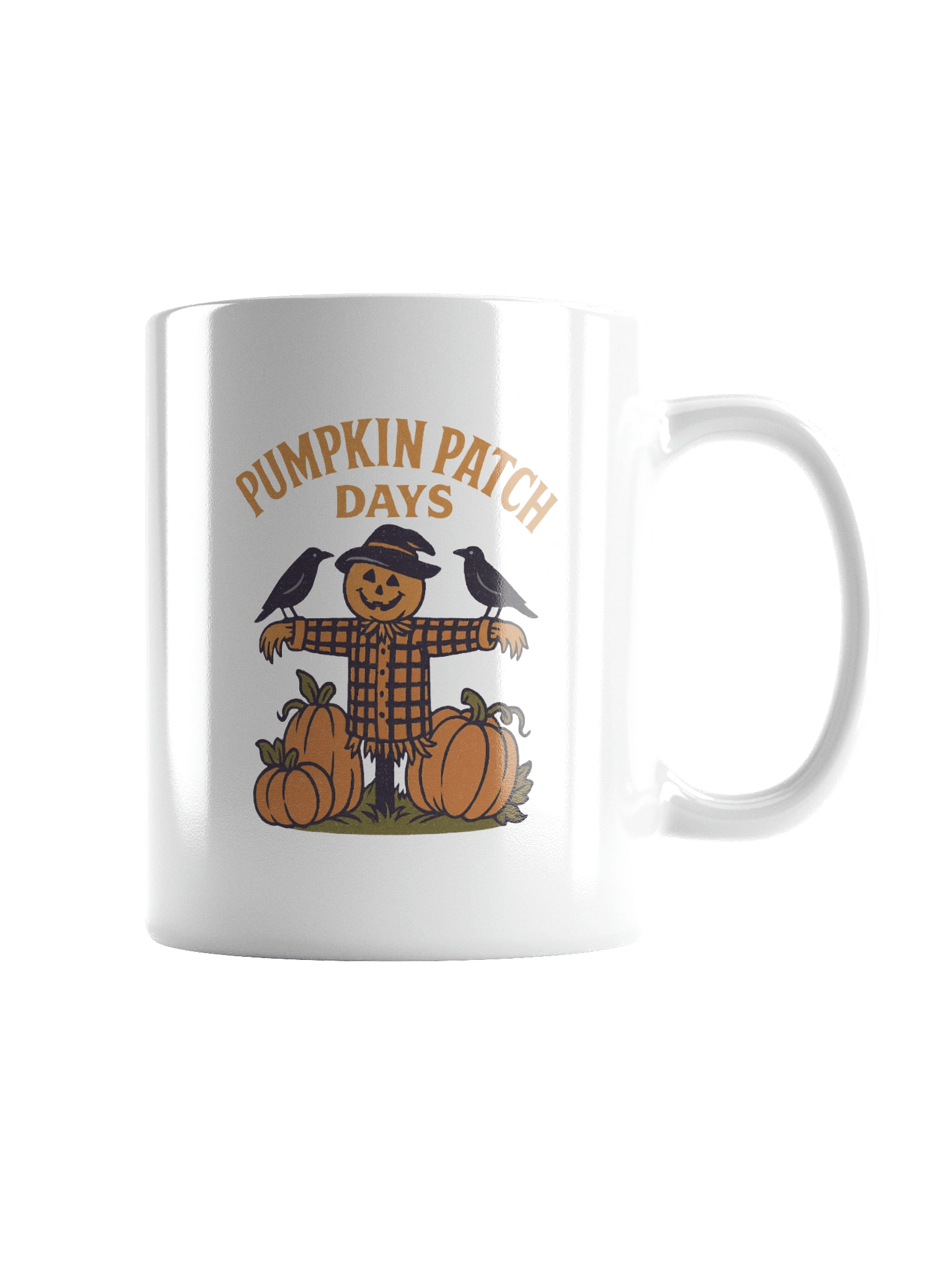 Pumpkin Patch Patrol – Retro Halloween Coffee Mug product image (6)