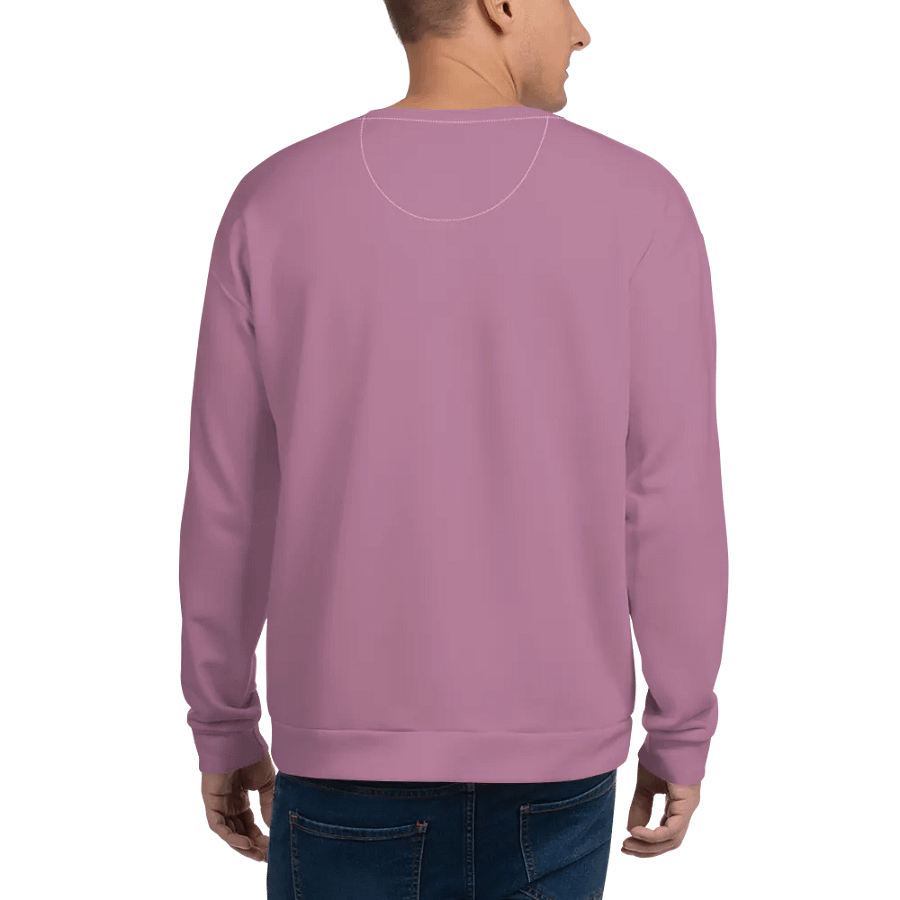 Plain Medium Dark Lilac Purple Soft Summer Unisex Recycled Polyester Heavyweight Premium Sweatshirt by Treasure Pie product image (7)