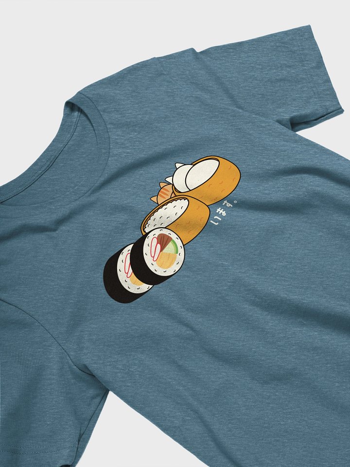 Inari Sushi and Futomaki Cat - Unisex Adult Super Soft Lightweight T-shirt product image (2)