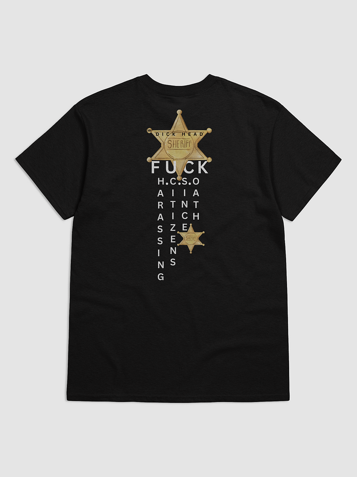 Black Golden Sheriff Badges T-Shirt product image (2)
