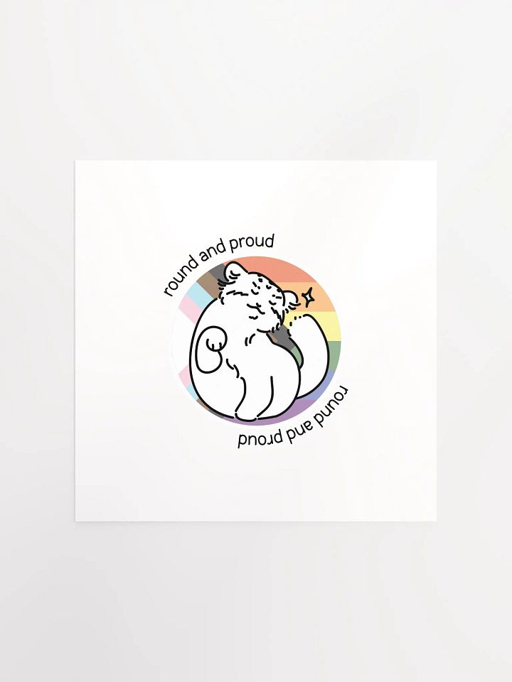 Round and Proud Manul Pride Pastels Version - Matte Poster product image (1)