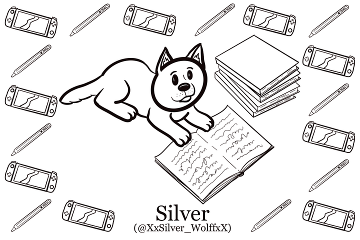 Silver Colouring Page product image (1)
