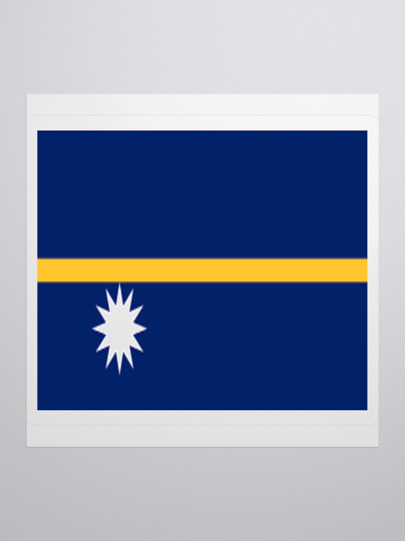 Exclusive Nauru Flag Kiss-Cut Sticker by TDS Music - Unique Design (3" x 3", 4" x 4", 5.5" x 5.5") product image (2)