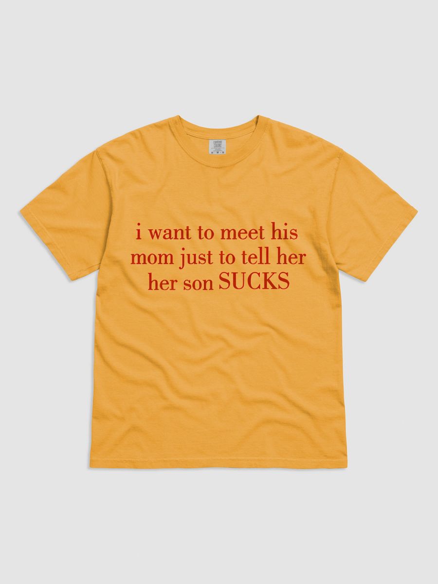 I want to meet his mom just to tell her her son SUCKS T-Shirt product image (1)