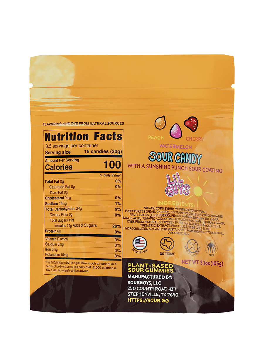 Sunshine Punch Sour Gummies - Lil Guys product image (2)