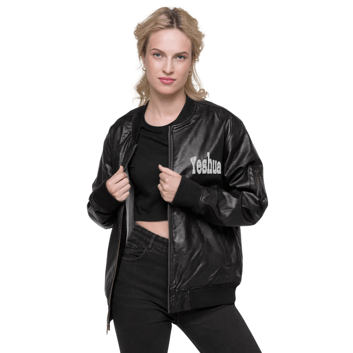 Yeshua Leather Bomber Jacket product image (2)