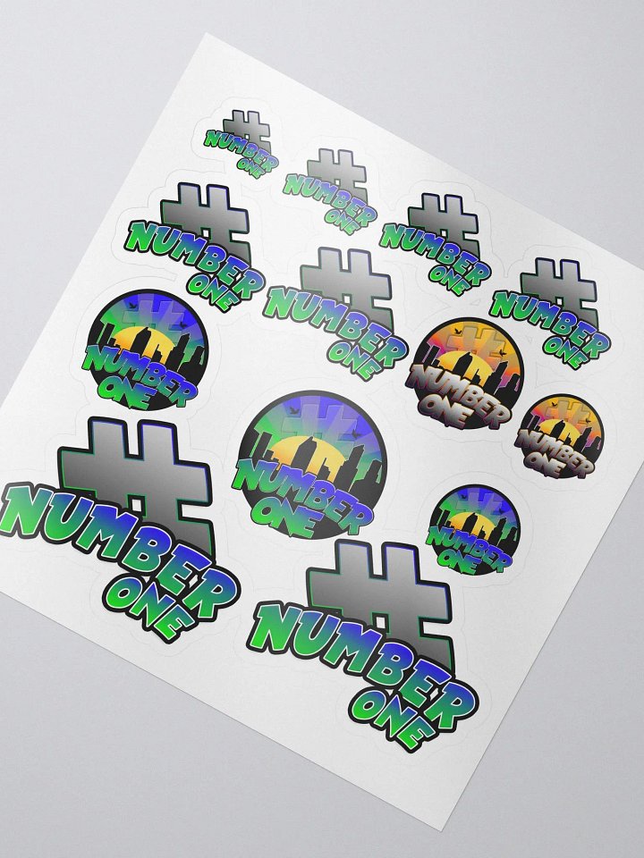 NUMBER ONE STICKER product image (2)