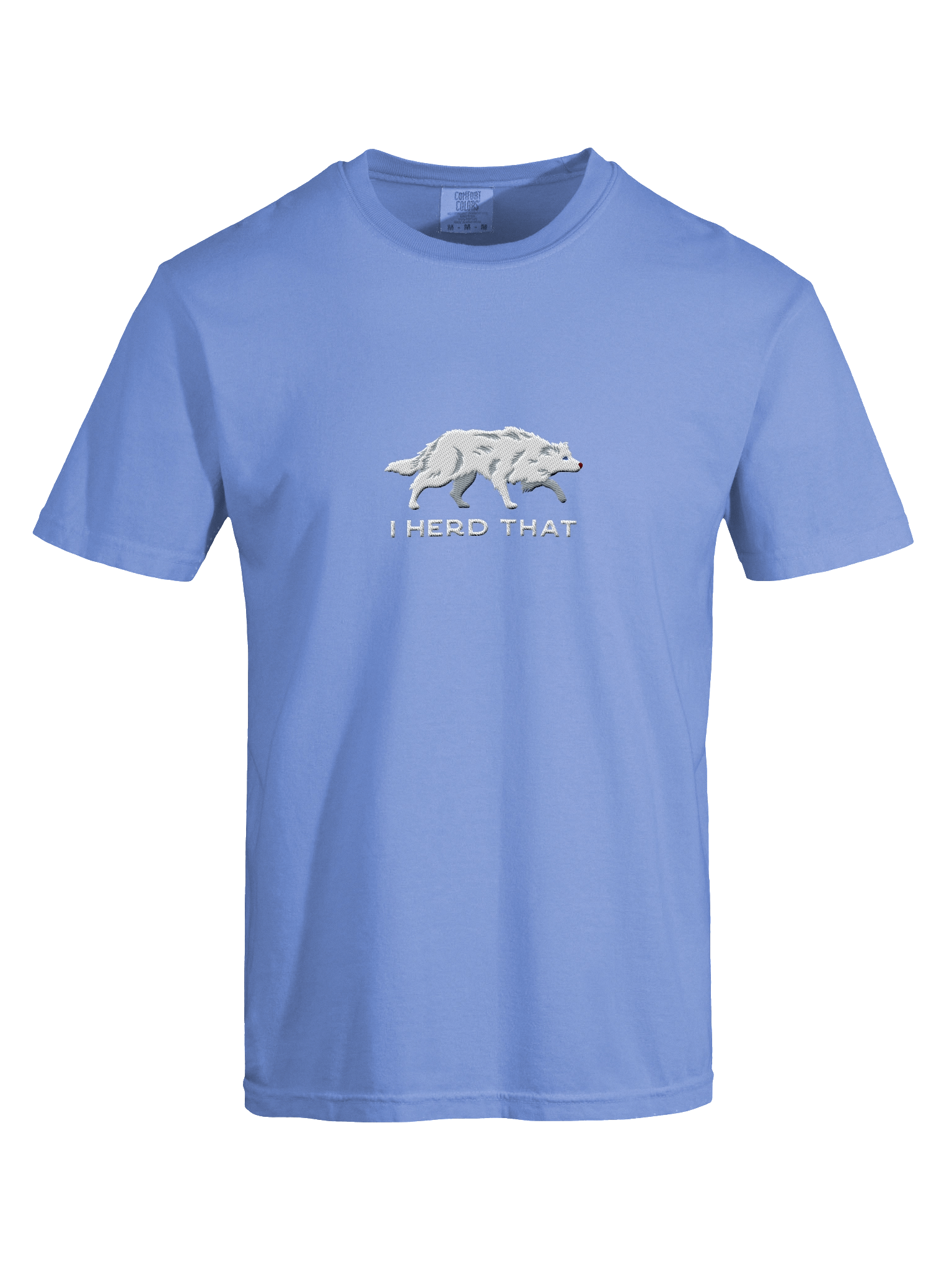 I Herd That T-Shirt(Embroidered) of a Border Collie(Double Merle) product image (37)