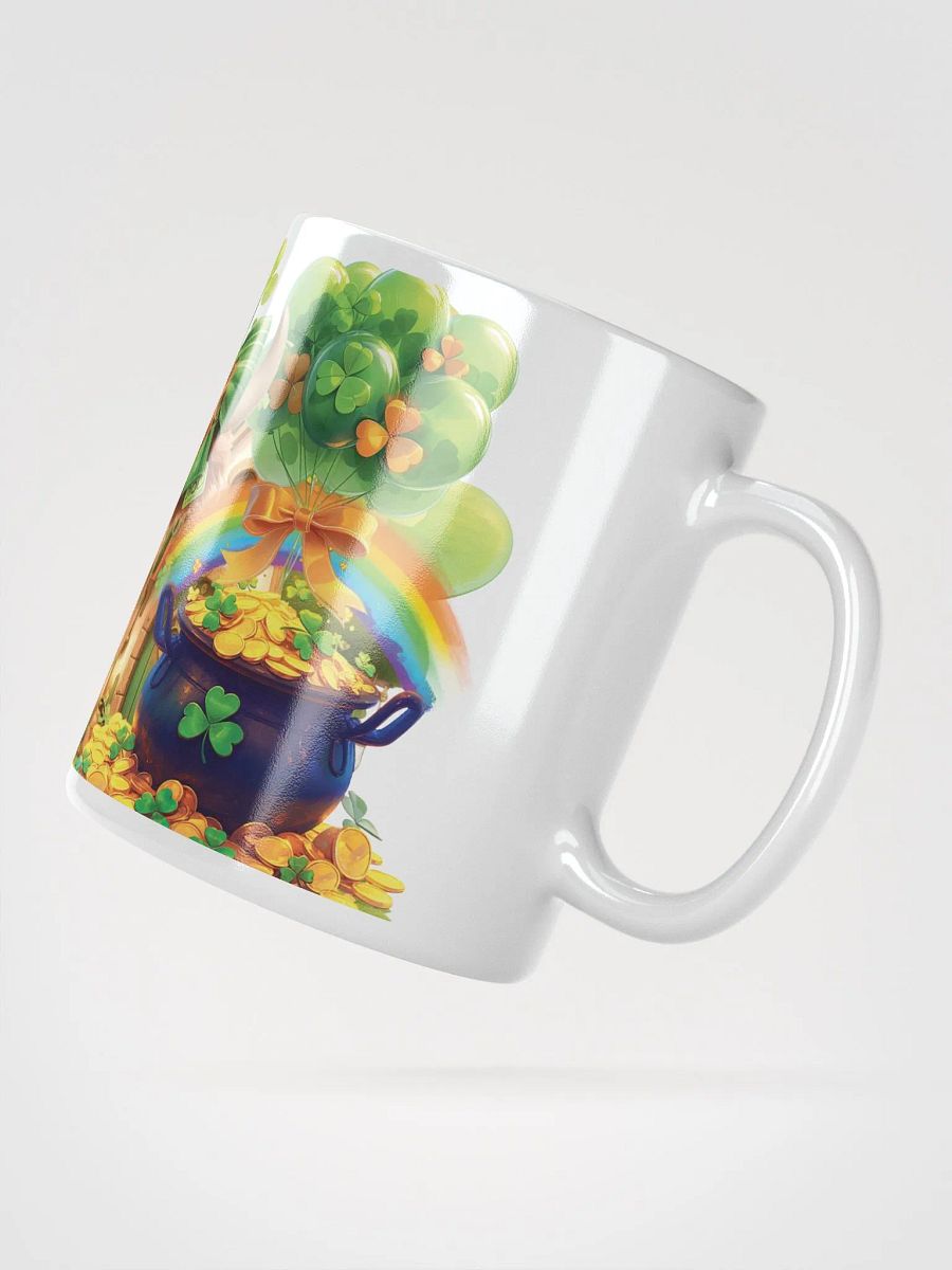 Luck of the Highland Cow White Glossy Mug product image (5)