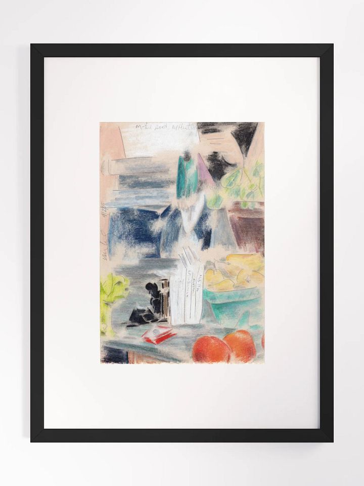on the road reflecting 1985 print framed product image (1)