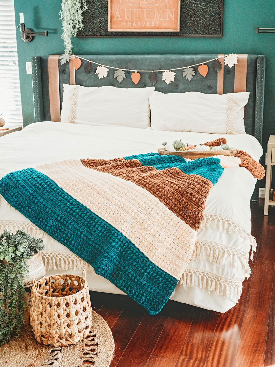 Sanibel Textured Crochet Blanket Pattern product image (1)