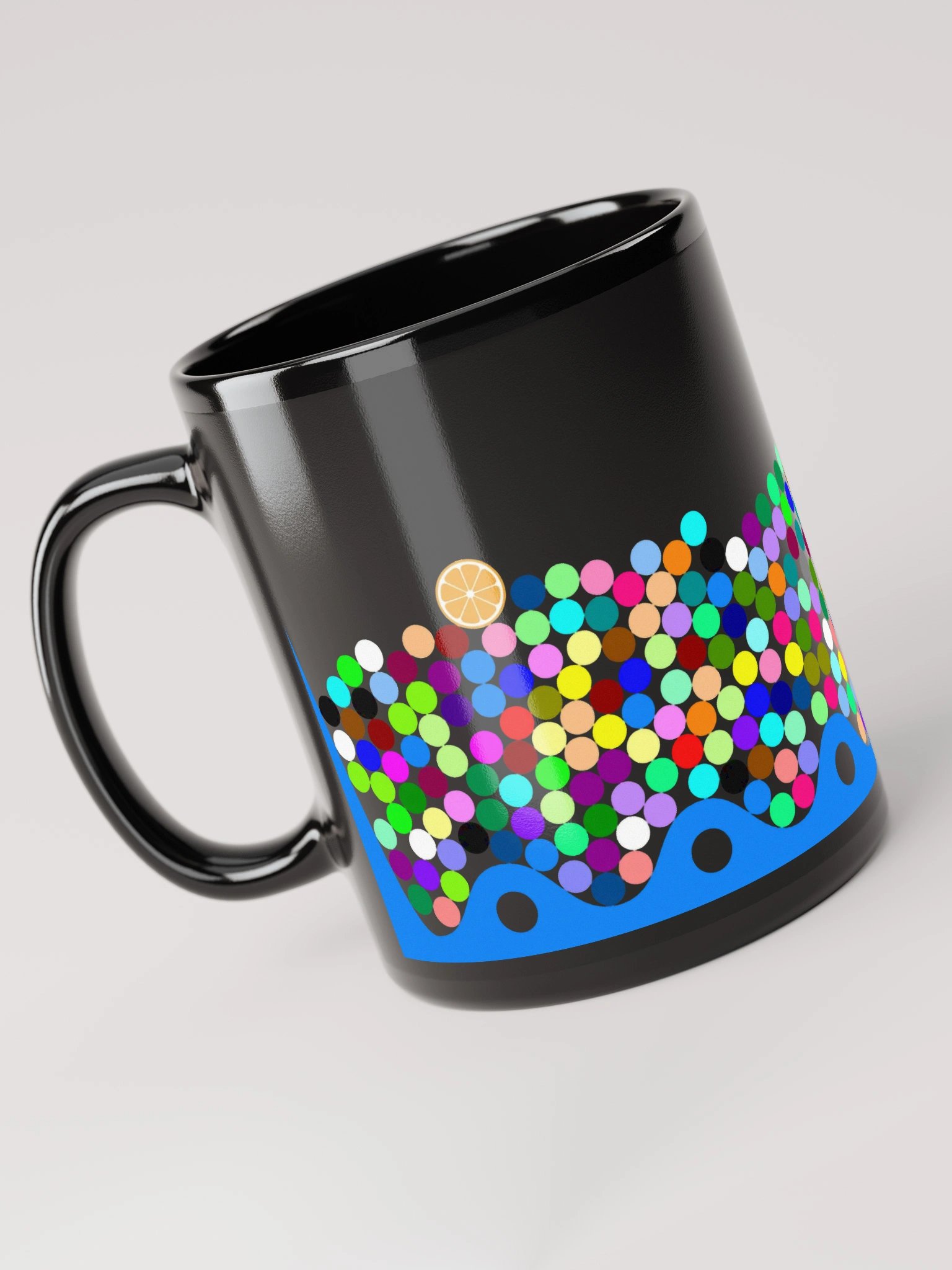 Colorful Marbles Mug (Black) product image (6)