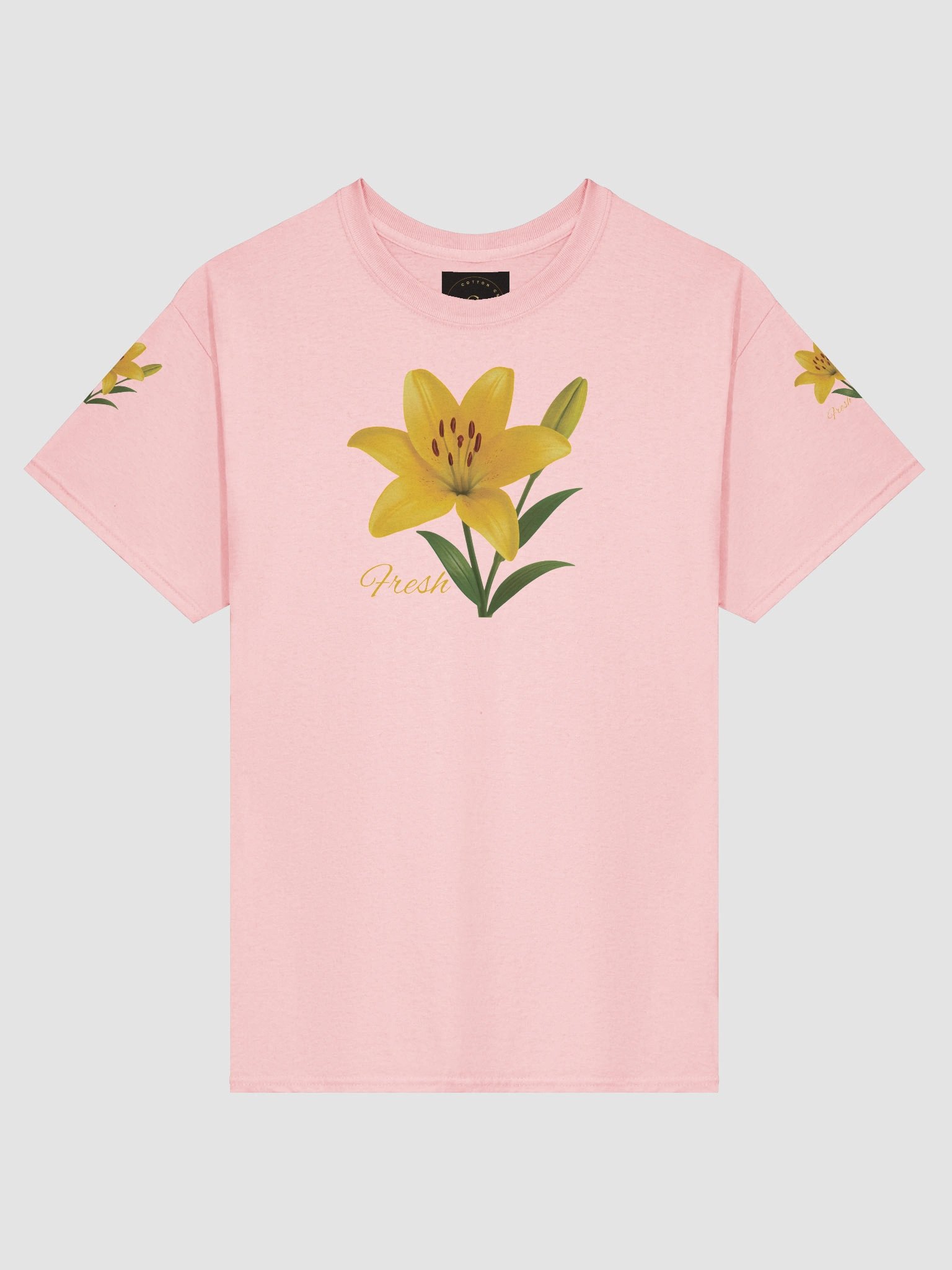 Fresh Yellow Lily Flower – Botanical Floral Graphic Tee product image (4)