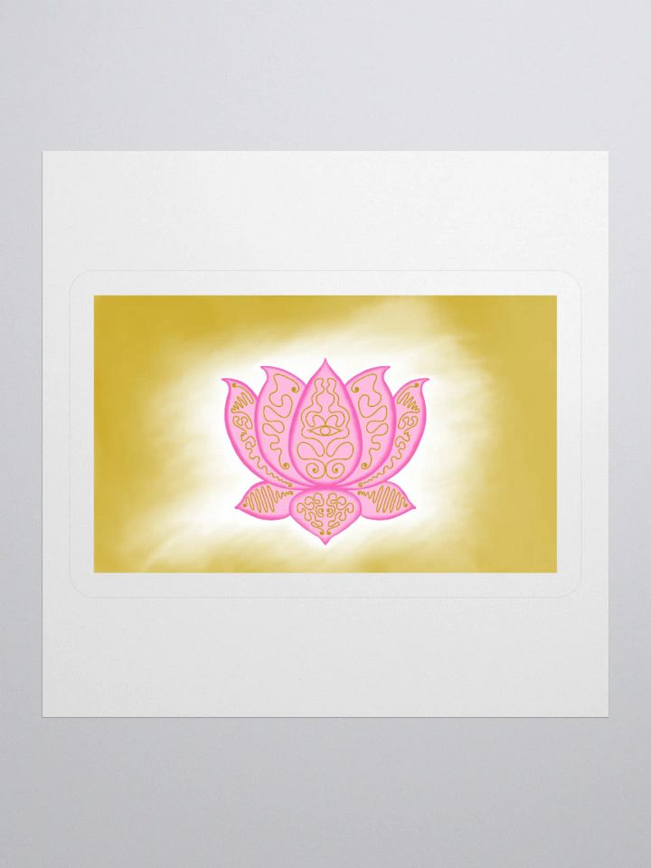 Golden Lotus Kiss Cut Stickers product image (1)