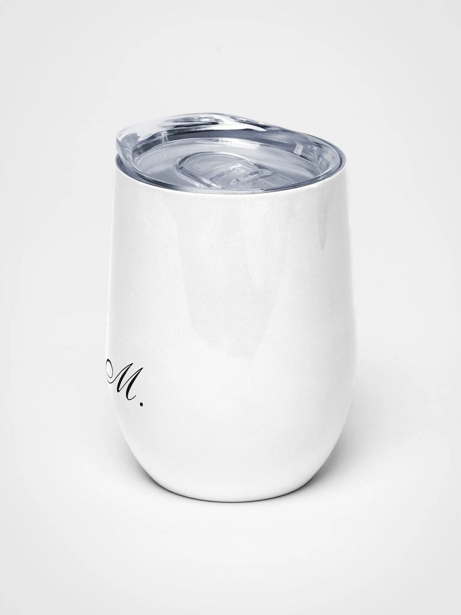 M. Elegant Script Wine Tumbler product image (5)