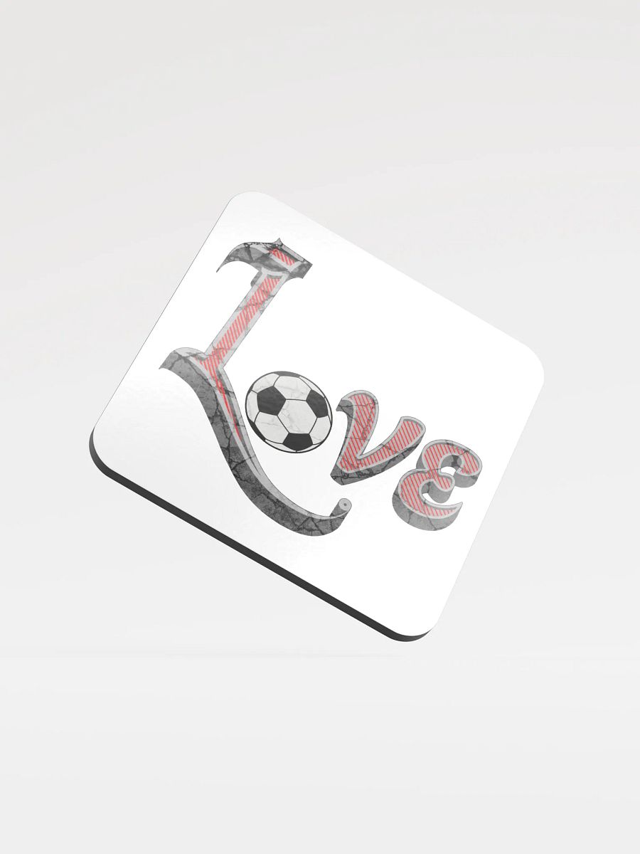 Love Soccer Striker Cork Coaster product image (2)