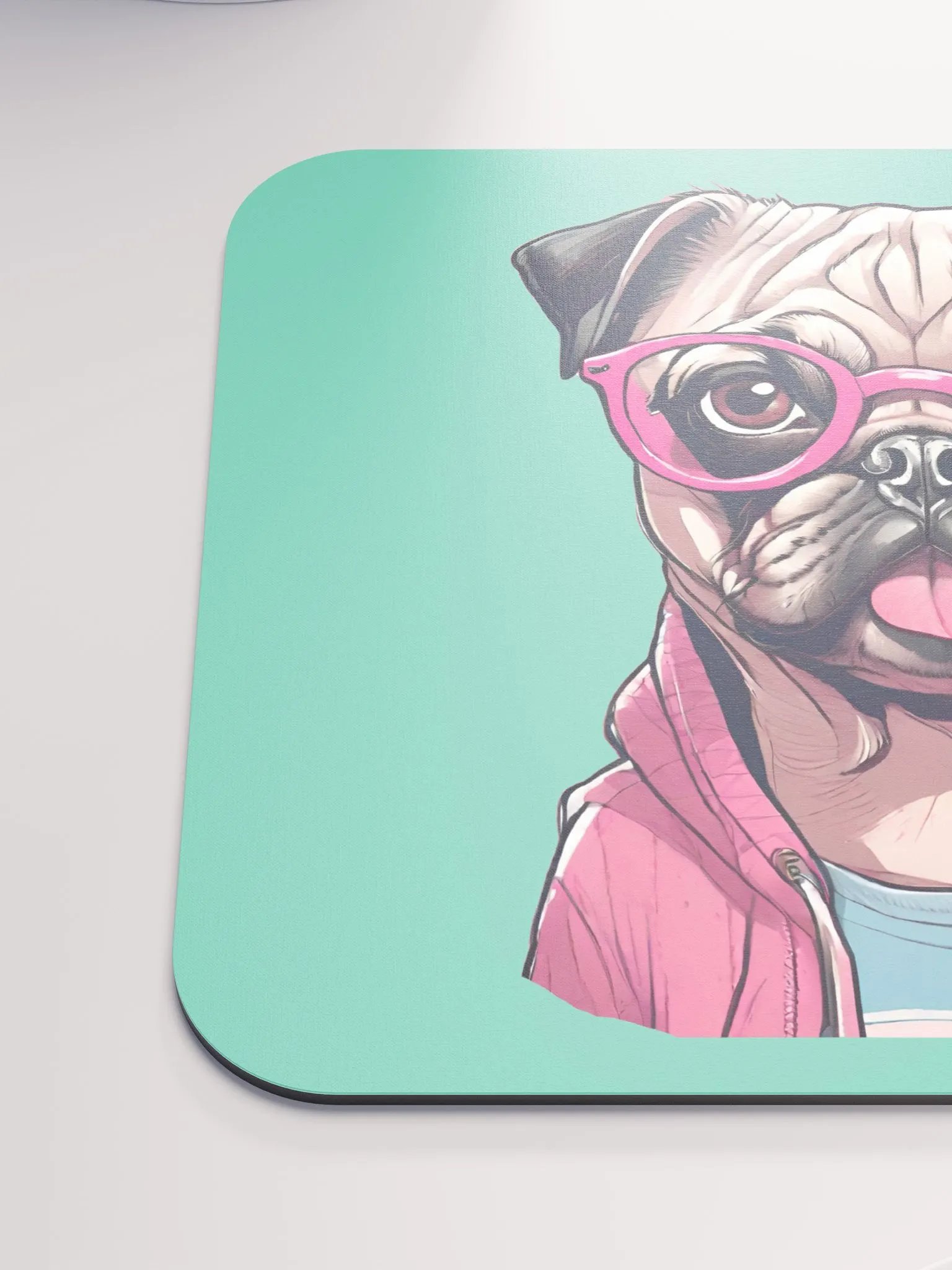 Geeky Pug Mouse Pad product image (7)