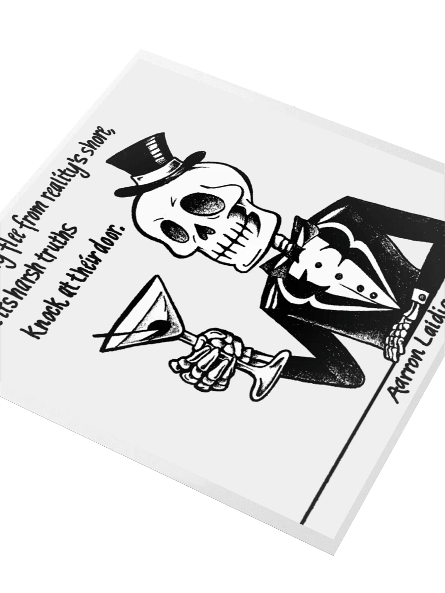 Mr. Bone Daddy Artists and Reality vinyl sticker product image (2)