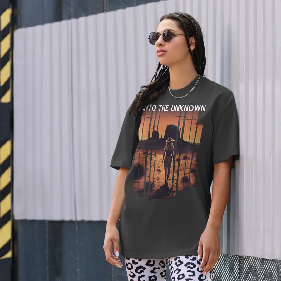 Into the unknown unisex faded tee product image (3)