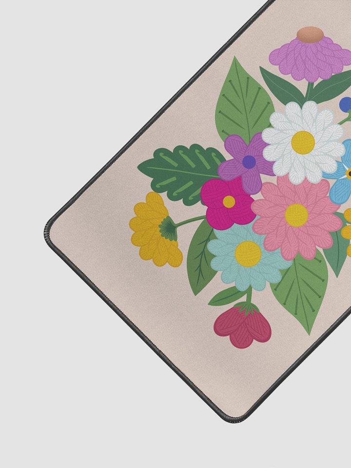 Floral Yarn Print Desk Mat 12"x18" product image (2)