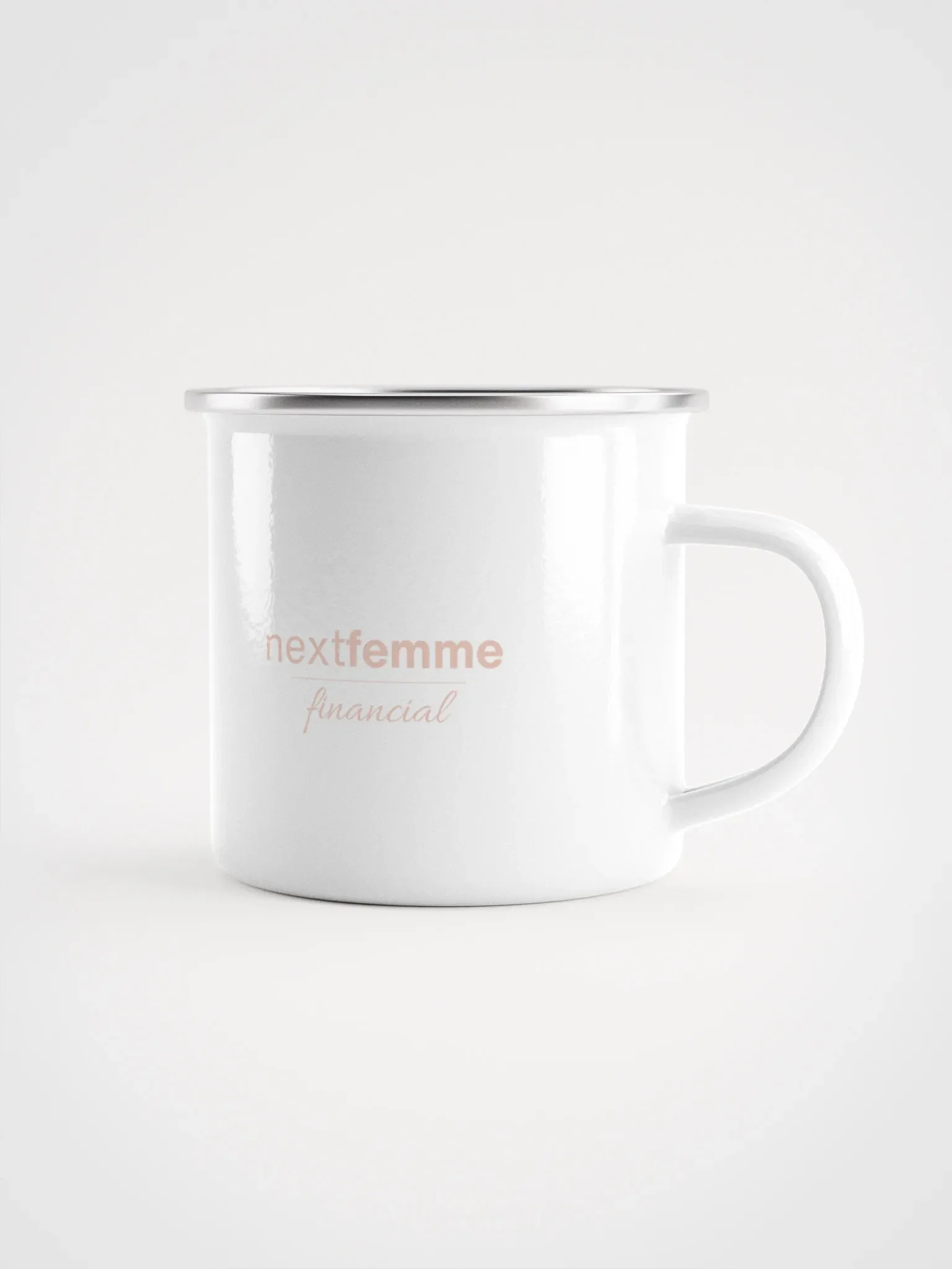 Wanderlust Enigma Enamel Mug with Pink Logotype product image (1)