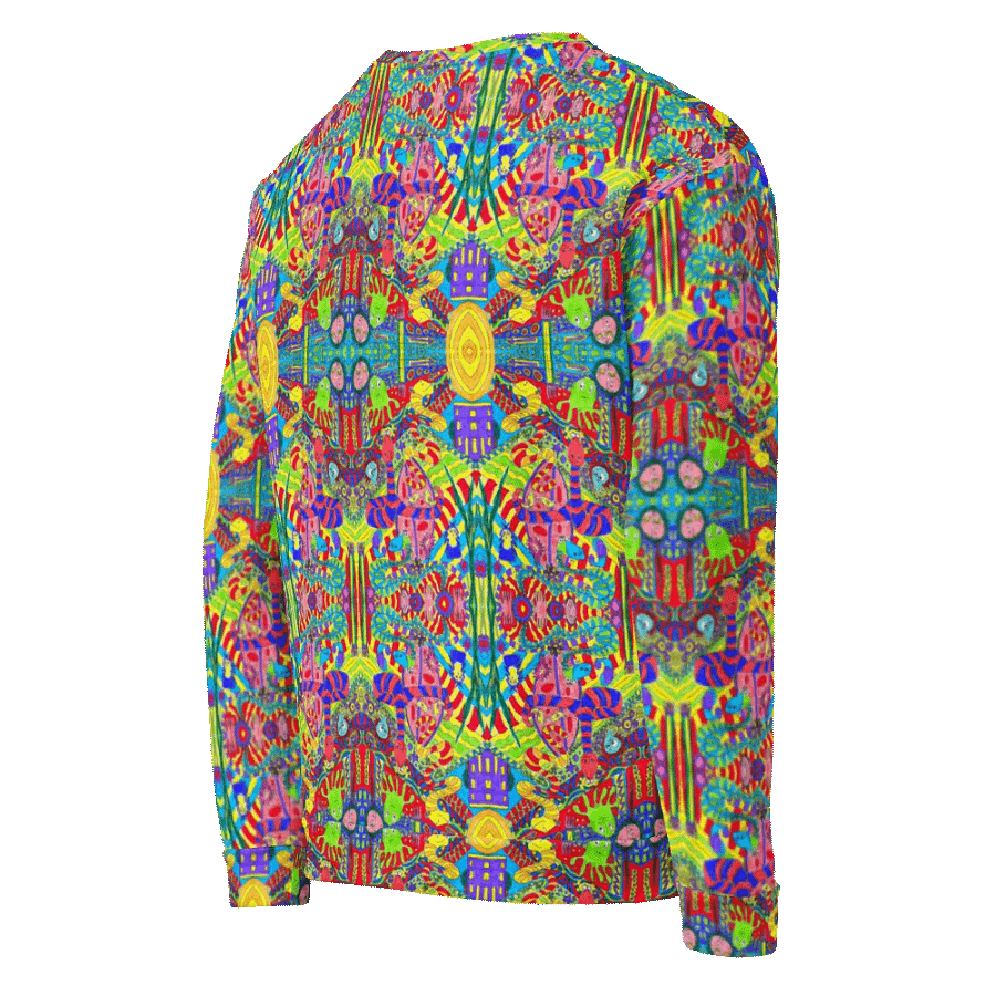 Abstract Doodle Creatures Unisex All Over Print Sweatshirt product image (12)