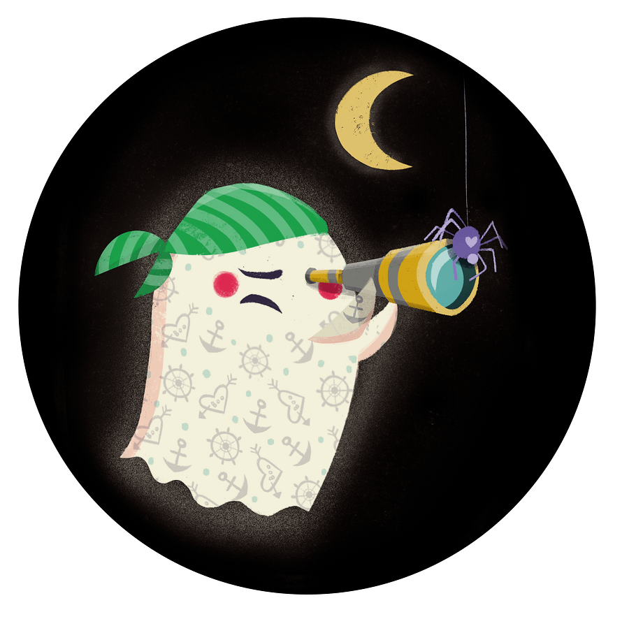 Little Ghost Pirate - Greeting Card product image (2)