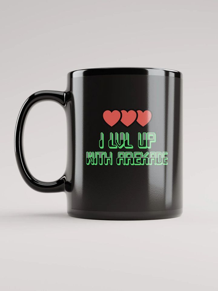 LVL UP Black Glossy Mug product image (1)