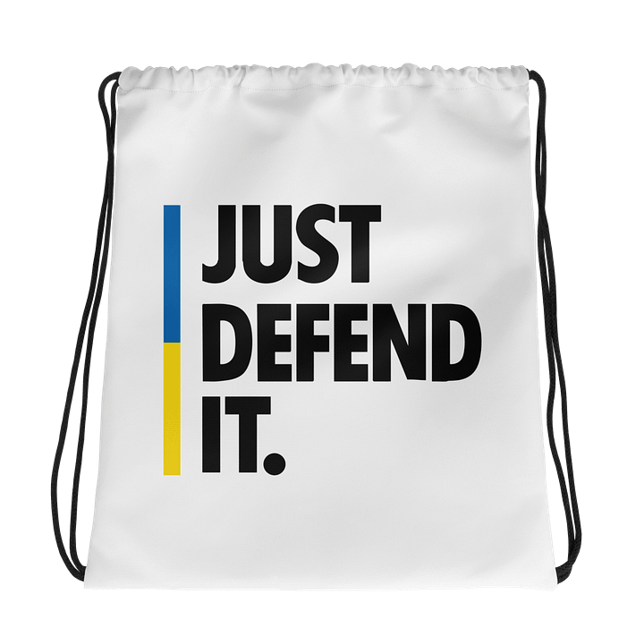 Just Defend It Drawstring Bag product image (1)
