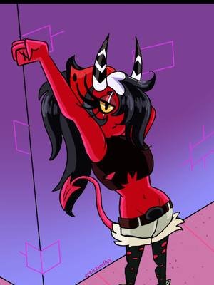 Practicing perspectives with #SallieMae from #HelluvaBoss :3! How'd I do? 🥹 #arttok #fyp #fypシ 