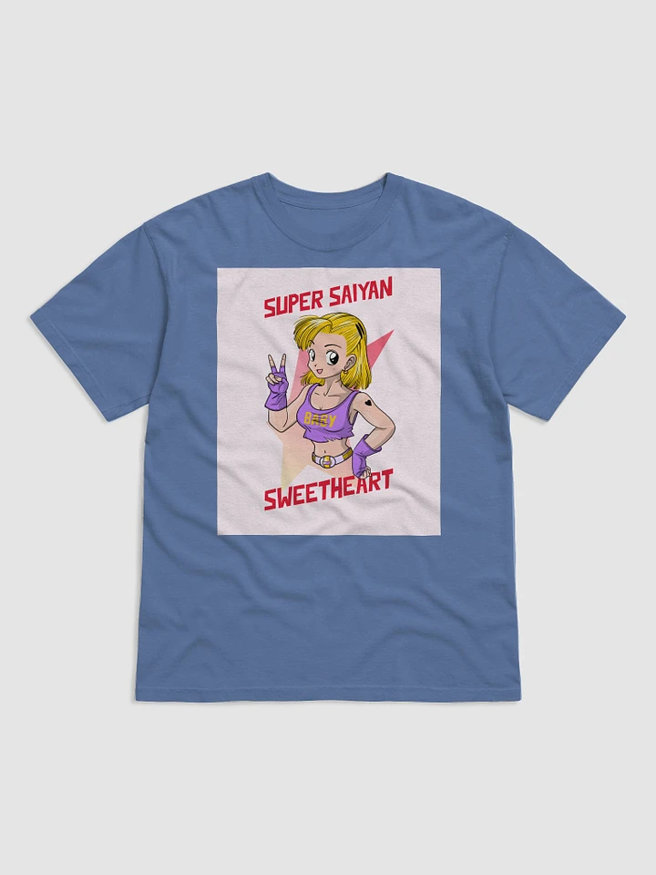Super Saiyan Sweetheart T-Shirt: Dragonball Inspired Anime Girl Spreading Peace product image (1)