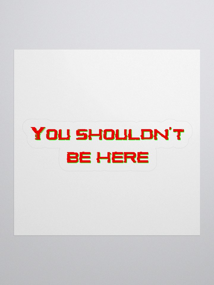 Be Here Sticker product image (3)