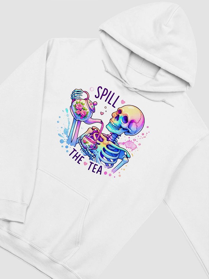 'Spill the Tea' Vibrant Skeleton Hoodie product image (46)