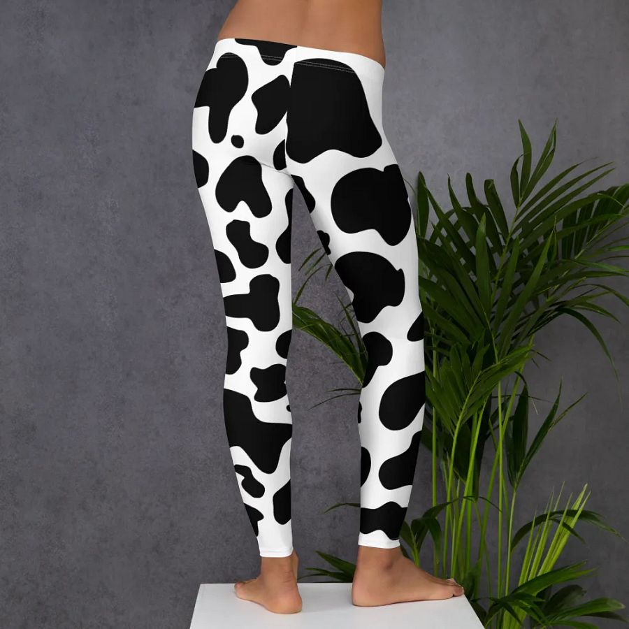 Chic Cow Print Leggings – Trendy & Comfortable for Every Occasion product image (6)