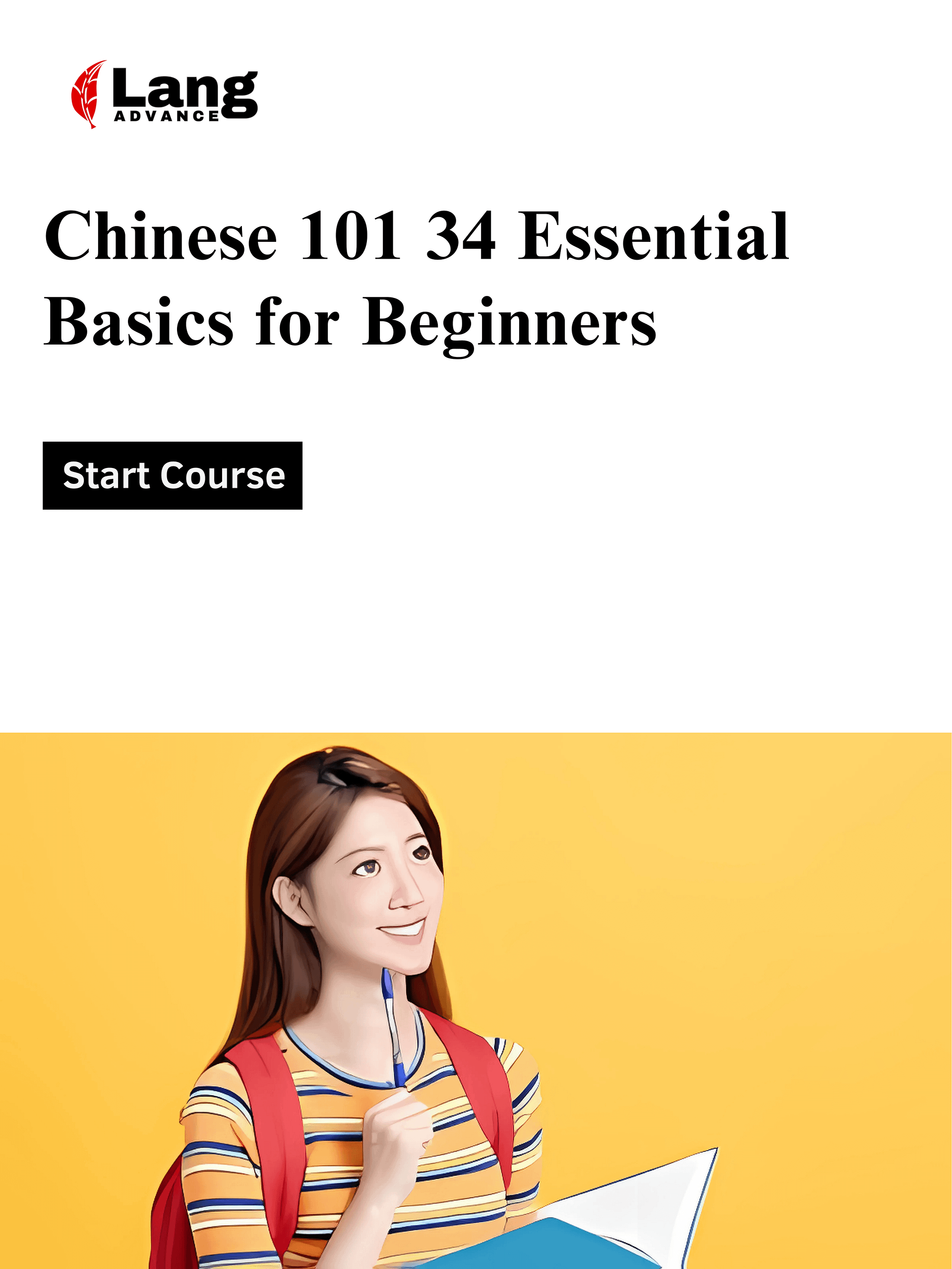 Chinese 101 - Learn 34 Essential Basic Chinese for Beginner product image (1)