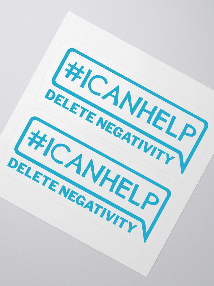 #ICANHELP Delete Negativity Stickers product image (2)