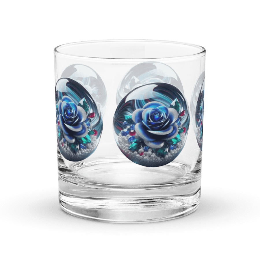 Blue Rose Marble Rocks Glass product image (3)