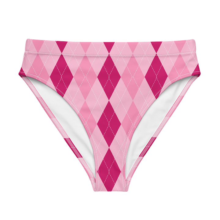 Pink Argyle Paradise Bikini Bottoms product image (1)