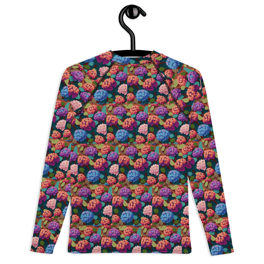 Escape the Ordinary in Vibrant Comfort: All-Over Print Rash Guard product image (8)