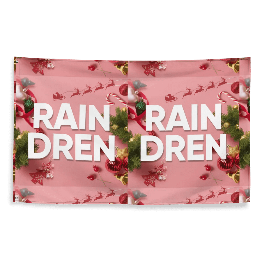 Raindren All-Over Print Flag product image (2)