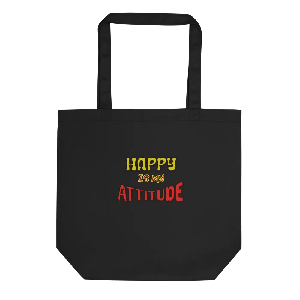 Happy Attitude Eco Tote Bag product image (2)