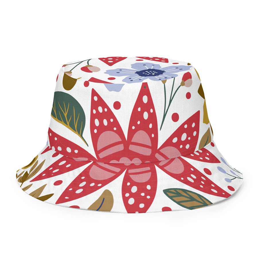 Checkmate and Floral Reversible Bucket Hat product image (7)
