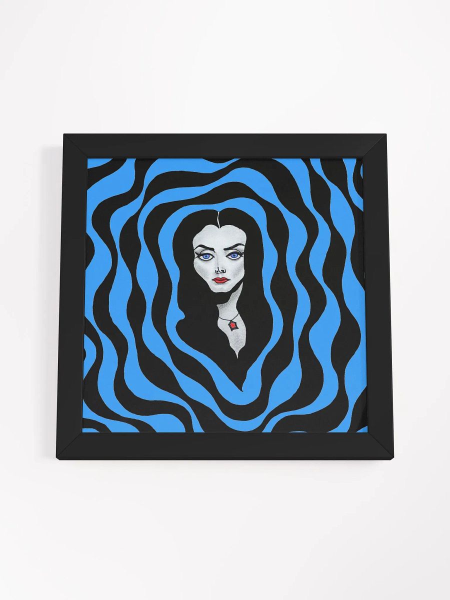 Mezmerizing Morticia in blue framed print product image (4)
