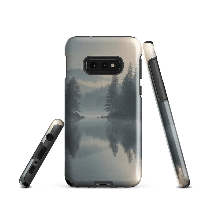 Tranquil Mist Samsung Tough Case – Serene Lake Landscape Design product image (2)